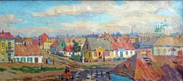 P.Redin painting Outskirts of Aleksandrovsk