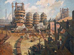P. Redin etude Recovery of industry, destroyed by the German occupiers