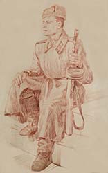 P. Redin Drawing Defender of the Motherland