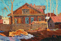 P.Redin picture House on the outskirts
