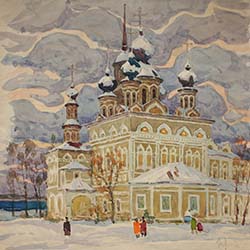 P.Redin picture Winter evening