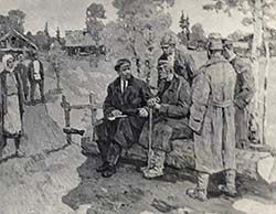 P.Redin picture Lenin's conversation to the peasants